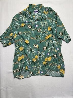 Reyn Spooner MLB Oakland A’s 3XL Shirt Y2K Vintage Made In Hawaii!